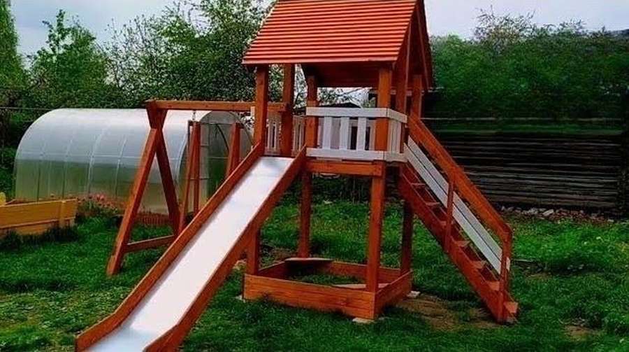 Площадка для горки - фото
