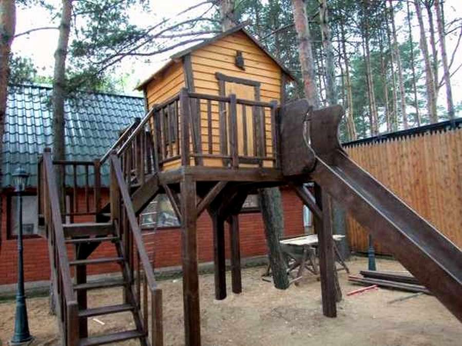 Площадка для горки - фото