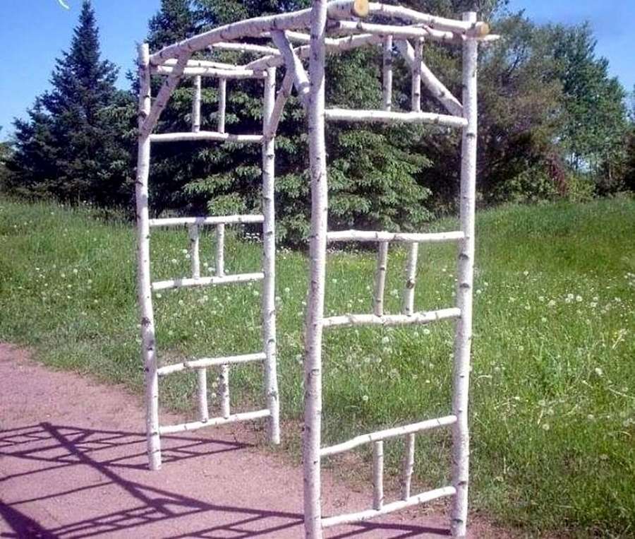 Садовая арка из дерева своими